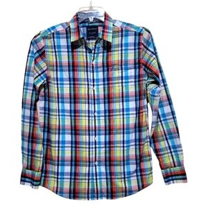 Nautica Boys Multicolor Plaid Longsleeve ButtonDown Shirt Size XL